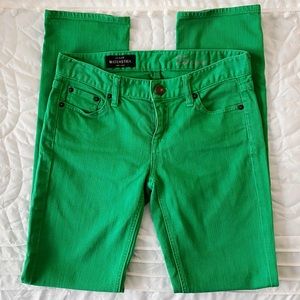 NWOT J. Crew Kelly Green Matchstick Skinny Jeans